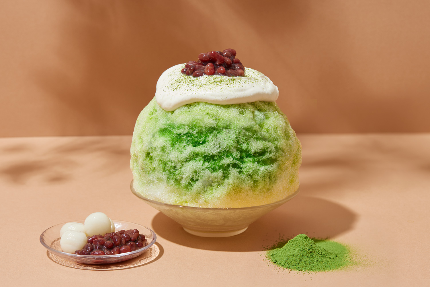 茶氷「白玉ぜんざい抹茶」（ほうじ茶付）　1,500円（税込）
販売期間：7月17日（水）～ 9月30日（月）予定